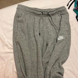 Gray Nike sweatpants